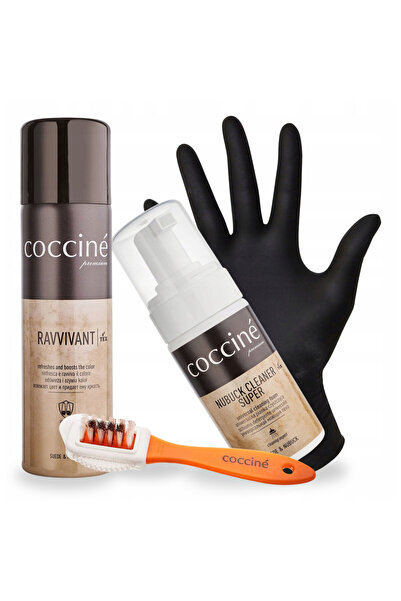Coccine Set de ingrijire pentru piele intoarsa si nubuc, Coccine, 4 in 1, 100...