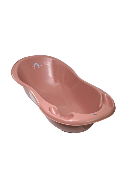 Tega Baby Cădiță de baie pentru bebeluși cu scurgere, teracotă, 102cm, Meteo