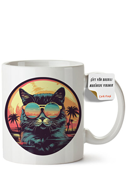 ET ERTAPASSAGE original creative designs Cat Design Printed Porcelain Mug (Do...