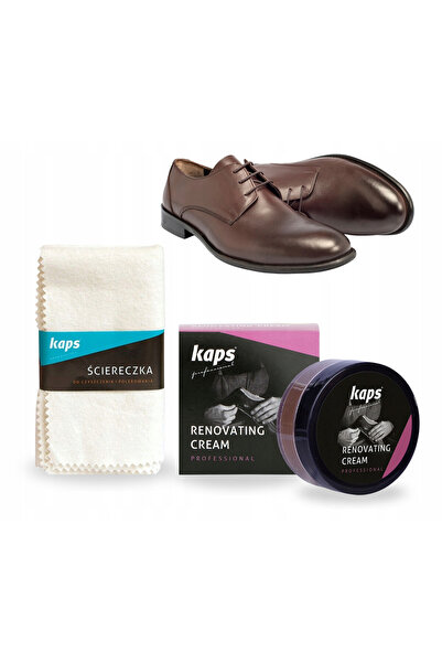 kaps Kit de renovare a pielii, Kaps, crema de renovare maro inchis 25 ml si l...