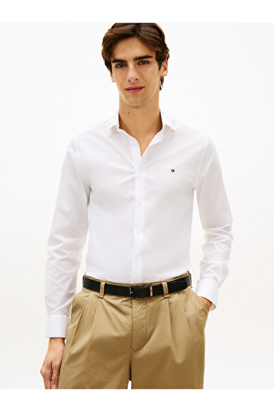 Tommy Hilfiger White Men Shirt