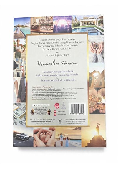ROTA MANİFEST Vizyon Panosu, Hayal Panosu, Manifest, planlama aracı, kişisel gelişim, 50 ad. sticker + 18 sayı sekansı etiketi hediye, adım adım anlatım rehberi ile toplam 70 parça