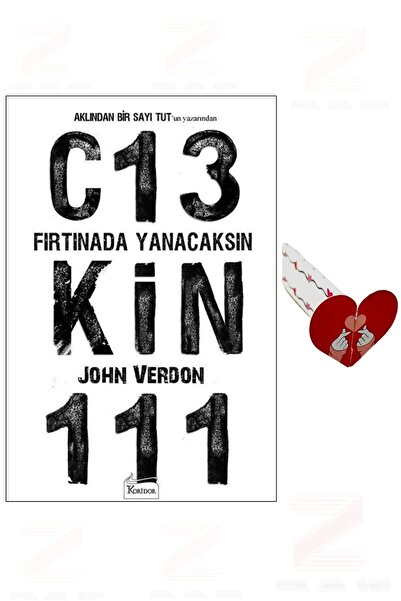 Koridor Yayıncılık John Verdon Fırtınada Yanacaksın Özel Tasarım Kalp Ayraç H...