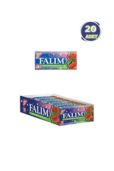 Falım Karpuz Aromalı Şekersiz Sakız Stick 7G - 20 Adet