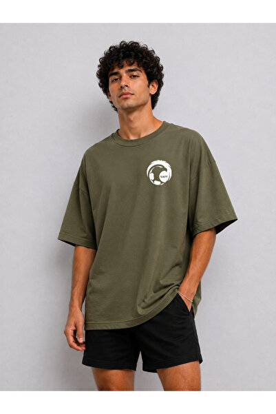 ZAVIXO Men's Basic Oversize T-Shirt Modern Casual Stylish Look
