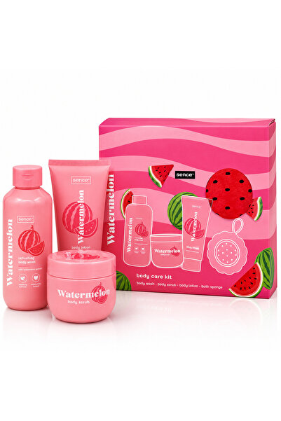 SENCE Set cadou îngrijire corporală Watermelon, Gel de duș, Loțiune de corp, ...