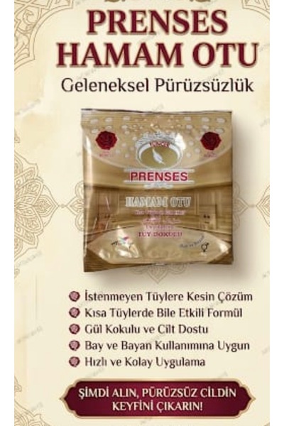 PRENSES 5 ADET HAMAM OTU TOZU 150gr