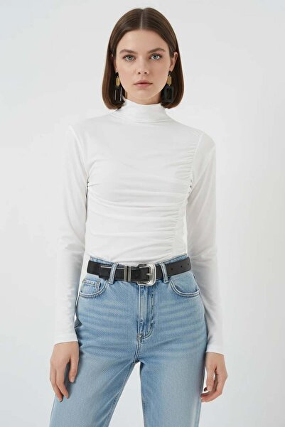 Generic Brand Women's Stand Collar White Blouse