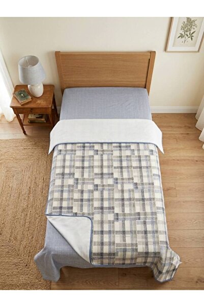 ŞENER HOME Madras Plaid Pattern Printed 150X240 Cm. Single Person Single Pike