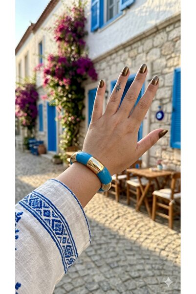 GMN COLLECTION YENİ SEZON YENİ SERİ ALAÇATI TARZ SEDEFLİ MİNELİ GOLD DETAYLI ...