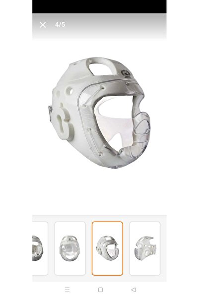 Aym spor KARATE CAMLI MANTAR KASK