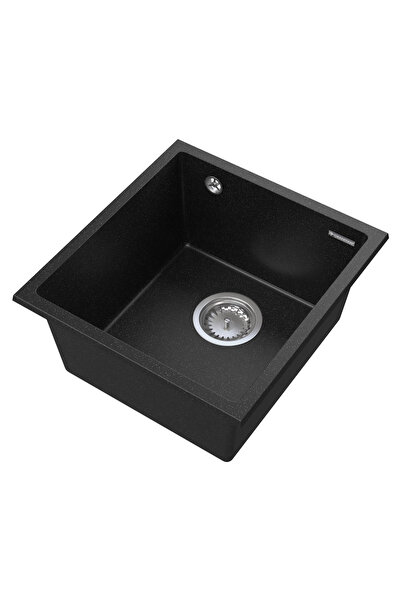 Granitan Set chiuveta cu sifon de bucatarie, Granitan, Granit, 410 x 390mm, N...