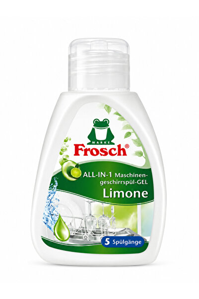 Frosch All-In-One Lemon Dishwasher Detergent Gel 80 ml (5 Washes) X 3 Pieces