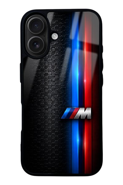 Spoyi iPhone 16 Black M2 Design Glossy Phone Case