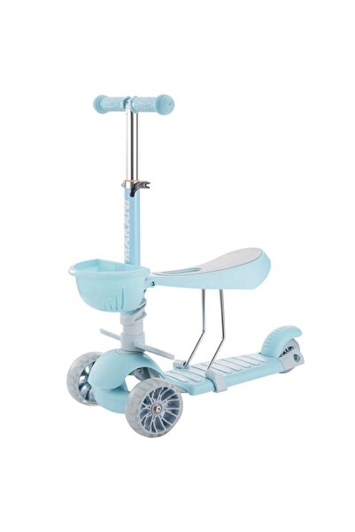 Kikka Boo Trotinetă pentru copii cu scaun 3 în 1 Makani Bon Bon - Albastru Candy