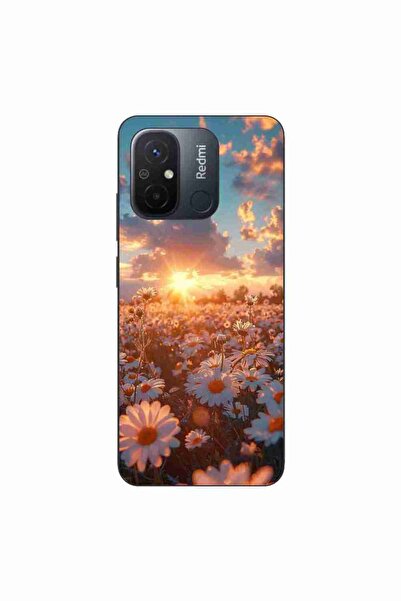 OEM Husa compatibila cu Xiaomi Redmi 12C Silicon Gel Tpu Model Rasarit cu Flori