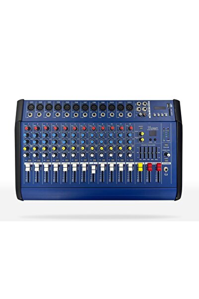 OEM Mixer audio, 2 X 500W, 12 canale, PMX1202D, cu amplificator, USB, Bluetoo...