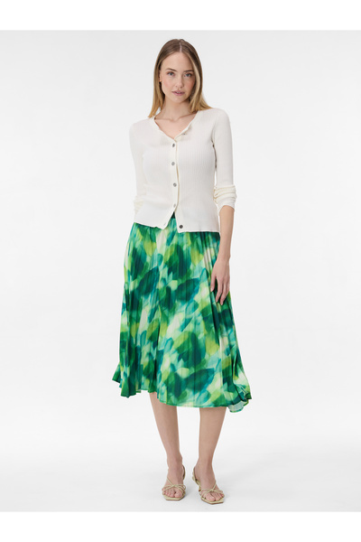 ORSAY Fustă midi de damă, verde, cu model