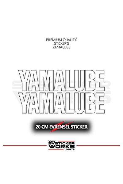 ARONA Yamalube Sticker Universal Compatible with All Surfaces 20 cm 2 Pcs