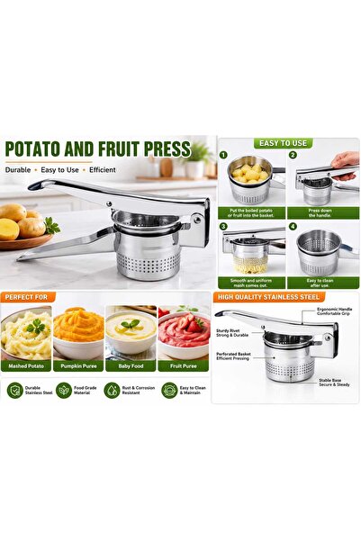 Genaric TIDAL Potato and Fruit Press