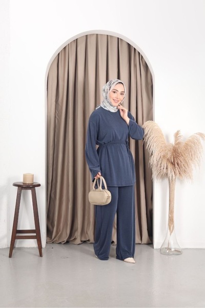 floral fashıon Women's Premium Tunic Set Soft Textured Modal Kupra Fabric - W...