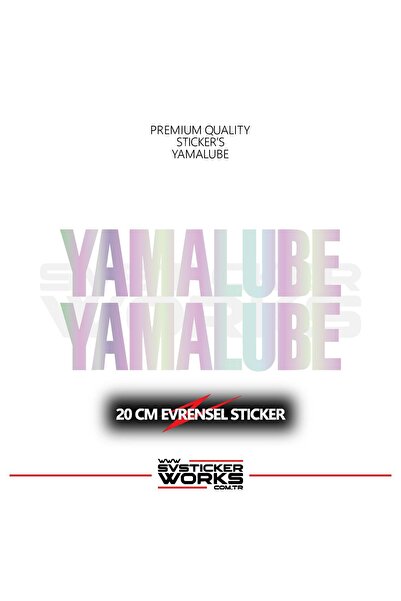 ARONA Yamalube Sticker Universal Compatible with All Surfaces 20 cm 2 Pcs