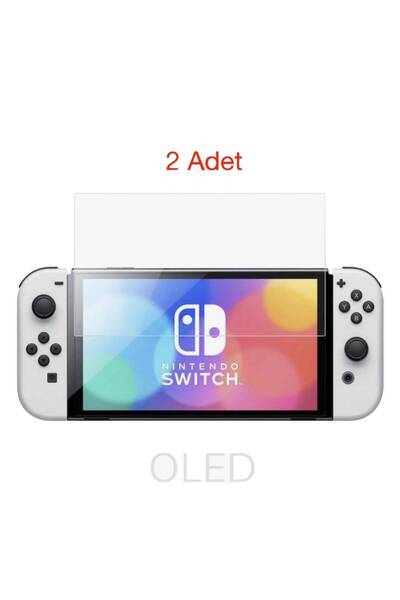 JOYCOR Switch OLED Uyumlu Kırılmaz Cam Ekran Koruyucu - Ultra Dayanıklı Tempe...