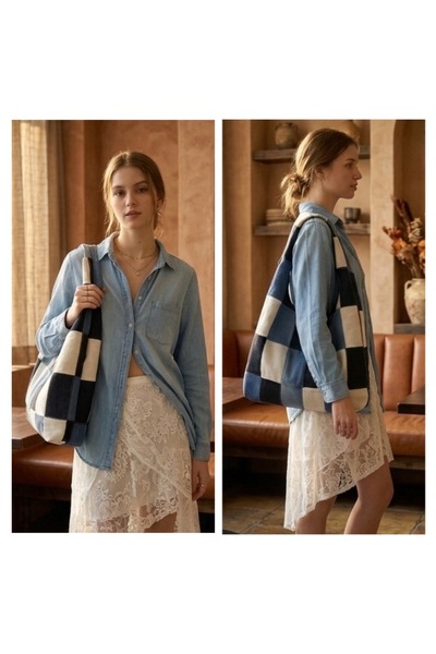 Smonday Denim Hobo Bag