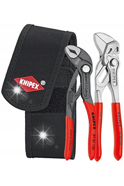 Knipex Set de mini-clești cu suport pentru curea, 2 bucăți.