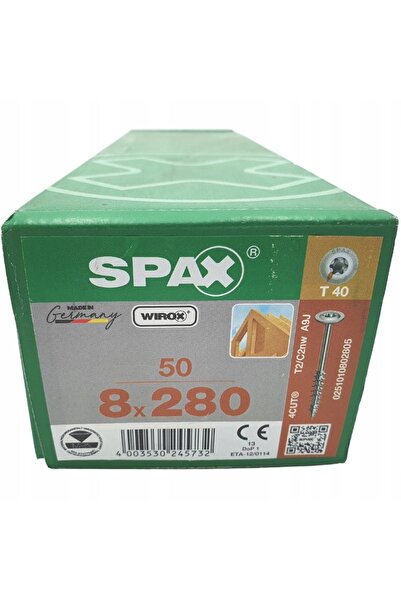 Spax Șurub pentru placă 50 buc. 8x280mm TX WIROX