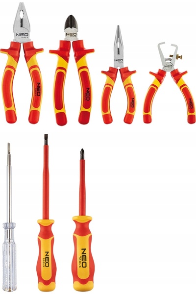 NEO Tools SET DE CLEȘTI ȘI ȘURUBELNIȚE 1000V 7 PIESE NEO