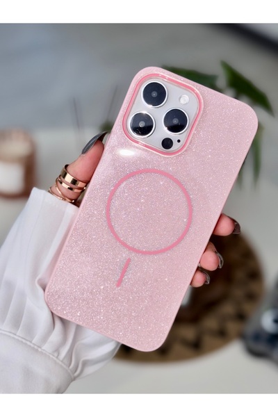 Go Aksesuar Iphone 14 Promax Uyumlu Glitter Magsafe Özellikli Işıltılı Simli ...