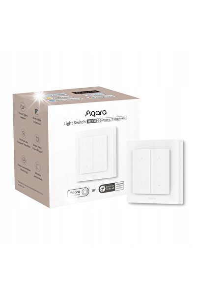 Aqara Întrerupător de lumină H2 EU |   Comutator |   4 butoane, 2 canale, off...
