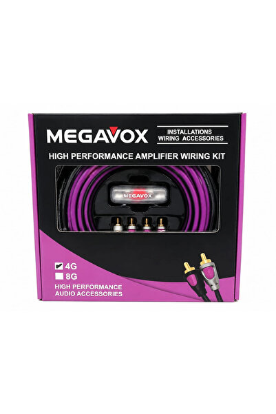 megavox Amfi Kablo Seti 4 GA - Y Kablo Hediyeli - Kaliteli Anfi Kablosu Seti ...
