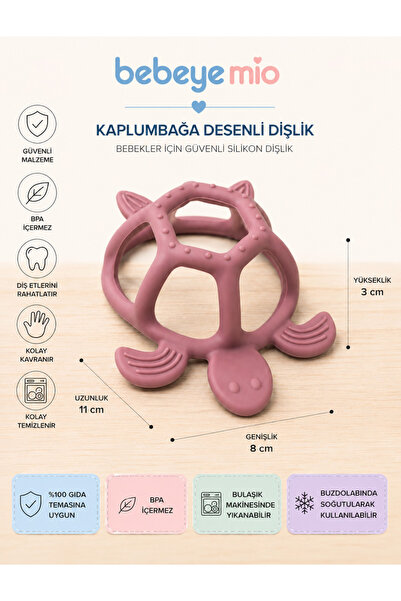 Bebeye Kaplumbağa Dişlik Yeşil | Bebek Dişliği, Diş Kaşıyıcı ve Duyusal Geliş...