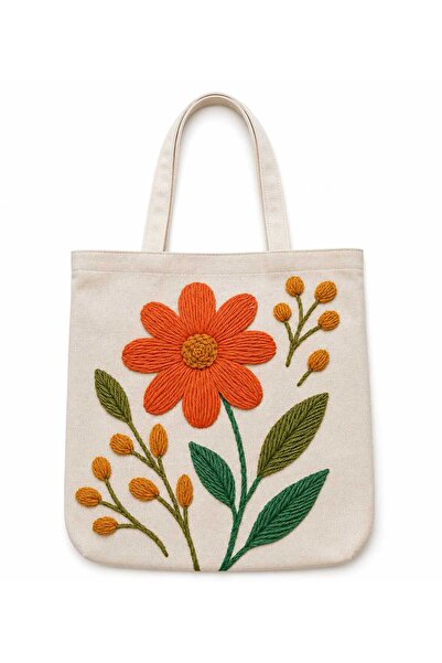 ÖZDAĞ HOME CONCEPT 40X40 cm Digital Printed Suede Fabric Women's Shoulder Bag...