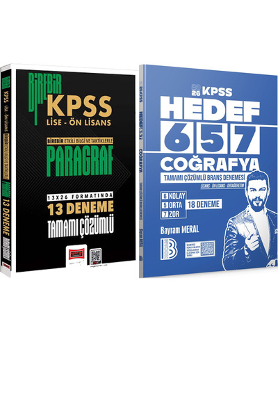 Yargı Yayınları Hedef 657 Coğrafya 18 Deneme - 2026 Birebir KPSS - Lise - Önl...