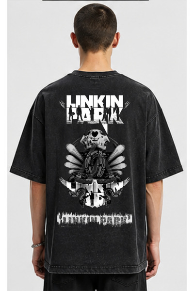 OPPPSSS Linkin Park Printed Oversize T-Shirt Unisex Chester Bennington Altern...