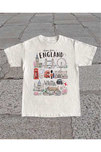 Grafftee Clothing England Printed Unisex Oversize T-Shirt