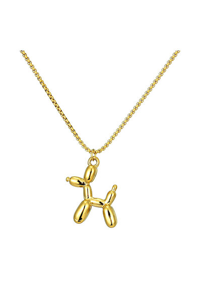 Black Season Elegant Dog Design Clavicle Chain - Length 40 + 5 cm