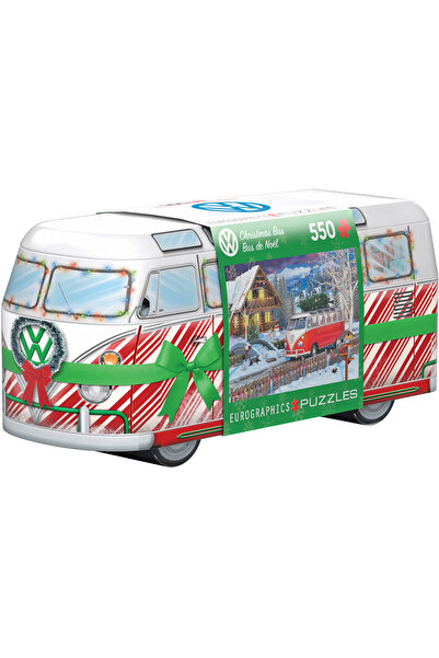 Eurographics VW Коледен автобус (метална кутия) – Пъзел 550 части