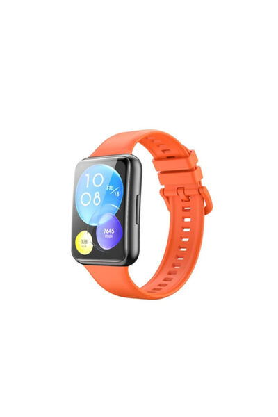 OEM Λουράκι Σιλικόνης Πορτοκαλί (Huawei Watch Fit 2)