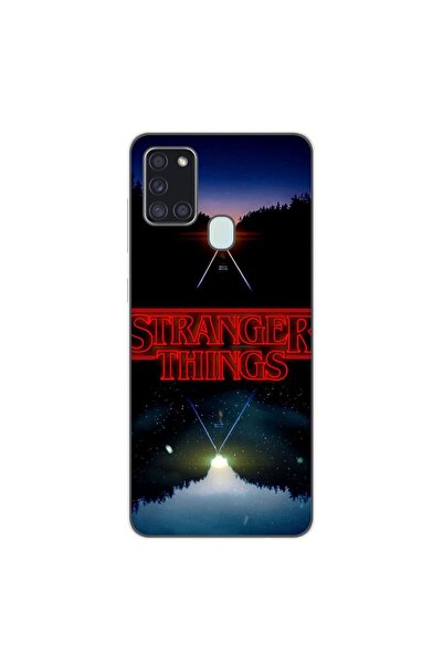 OEM Калъф, съвместим със Samsung Galaxy A21s, силиконов гел TPU, с десен Stra...