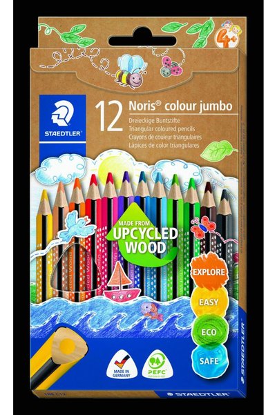 Staedtler Creioane culori Noris Colour Jumbo 12 Piese Multicolor