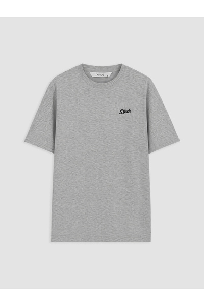 LC Waikiki Tricou bărbătesc cu guler rotund, brodat, croială standard