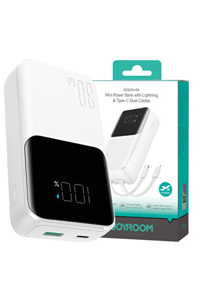 Joyroom Mini Powerbank JR-PBC07 20000mAh 30W Power Delivery cu Cabluri Integr...