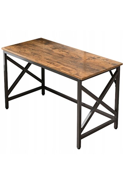 Muvu Birou de calculator industrial rustic cu cadru metalic