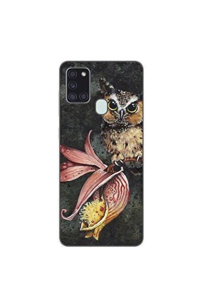 OEM Husa compatibila cu Samsung Galaxy A21s Silicon Gel Tpu Model Owl Painted