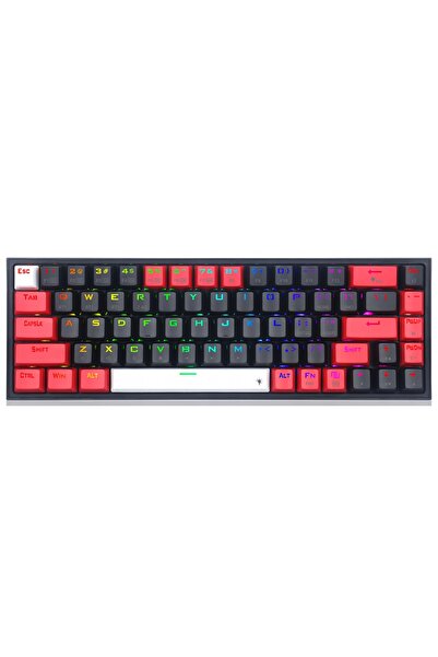 Kraft&dele Tastatură mecanică Redragon K631 Pro Castor Red Switch Negru-Roșu