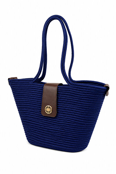 MaVaux Sardinia Handmade Straw Tote with Lid Beach and Daily Bag Fashion in S...